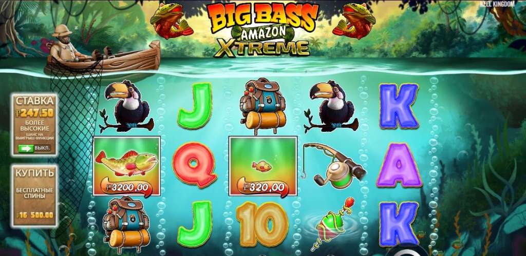 Big Bass Amazon Xtreme символы.