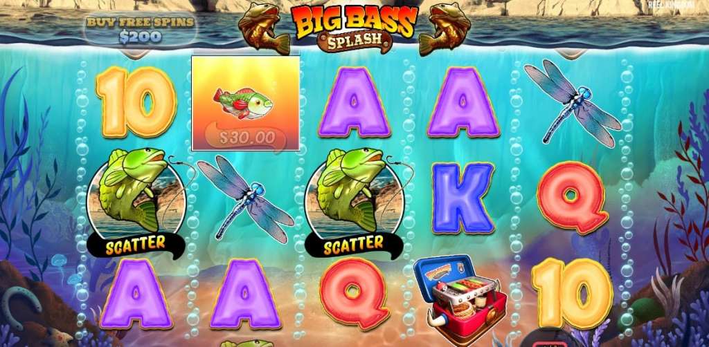 Big Bass Splash символы.