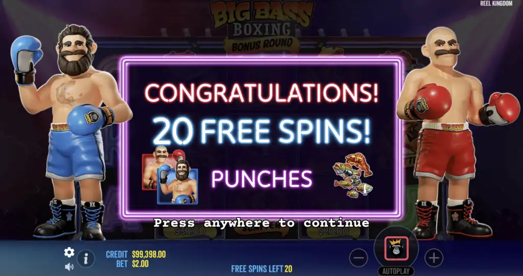 Big Bass Boxing Bonus Round Play